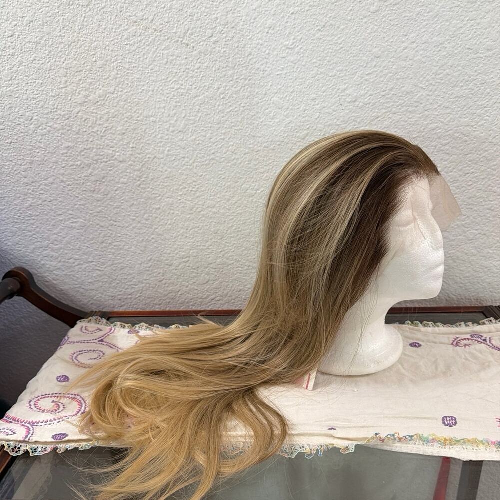 Synthetic Lace front 28 Inch Highlighted wig